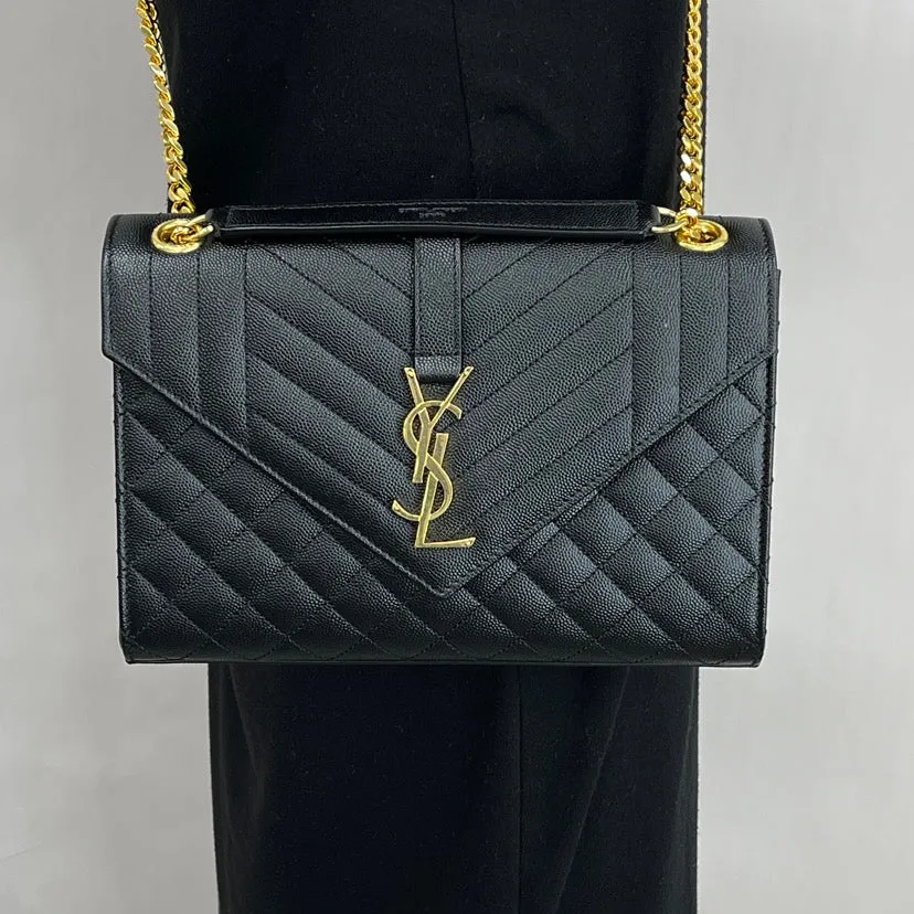 600185 BOW91 1000 BLACK YES SAINT LAURENT WOMEN BAG