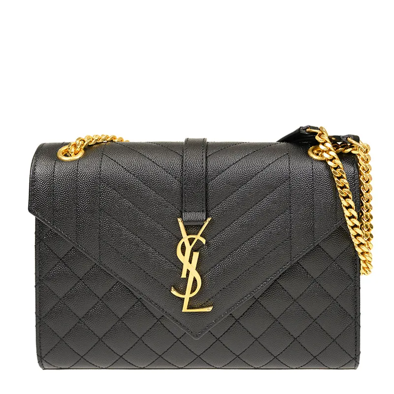 600185 BOW91 1000 BLACK YES SAINT LAURENT WOMEN BAG