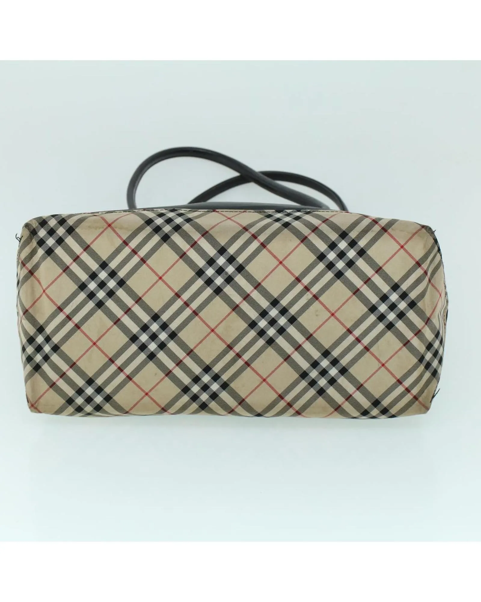 Authentic Checkered Nylon Leather Shoulder Bag