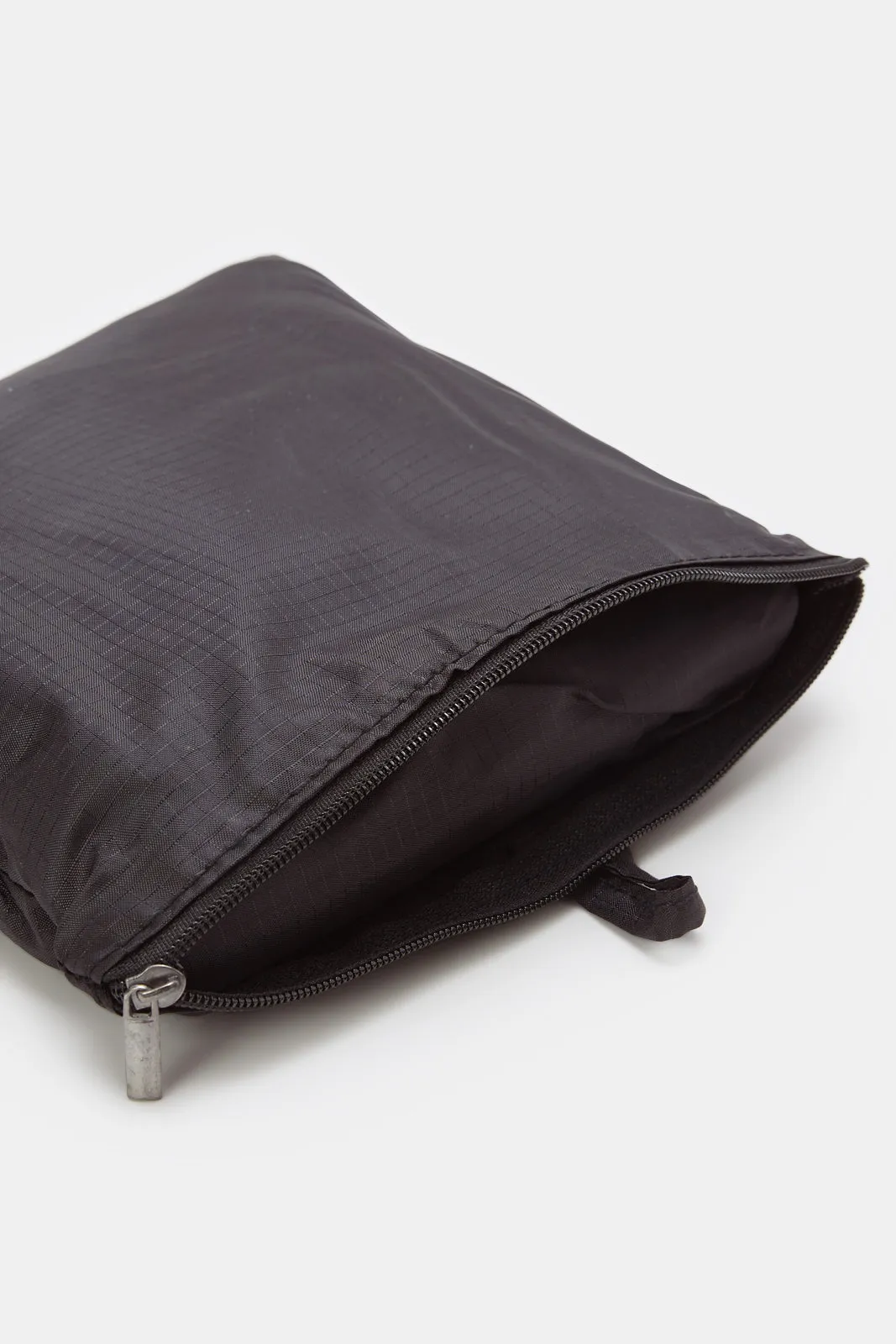 Black Plain Foldable 4 Piece Set Storage Bag