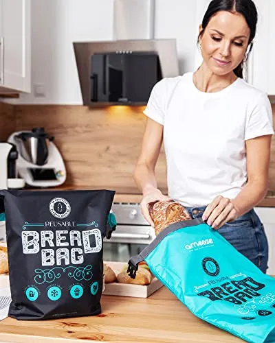 Bread Bag to Keep Bread Fresh Black