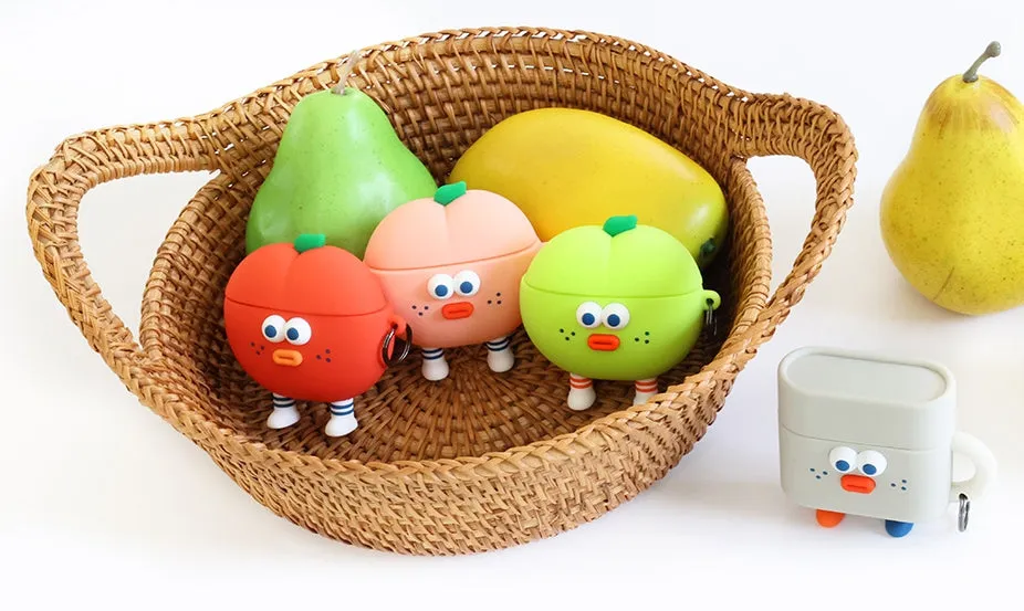 Brunch Brother Cute Fruits Mugs Characters Airpod3 Cases Headset Headphone Accessories Silicone Keyring Accessory Protect Apple Charger Hole