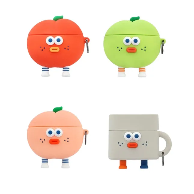 Brunch Brother Cute Fruits Mugs Characters Airpod3 Cases Headset Headphone Accessories Silicone Keyring Accessory Protect Apple Charger Hole