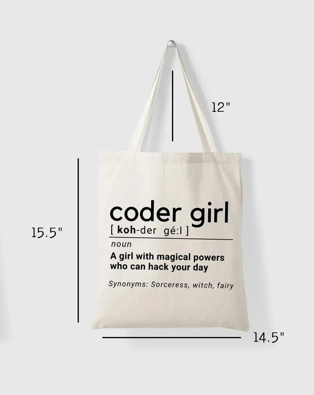 Coder Girl Daily Thaila -  Canvas Reusable Bags