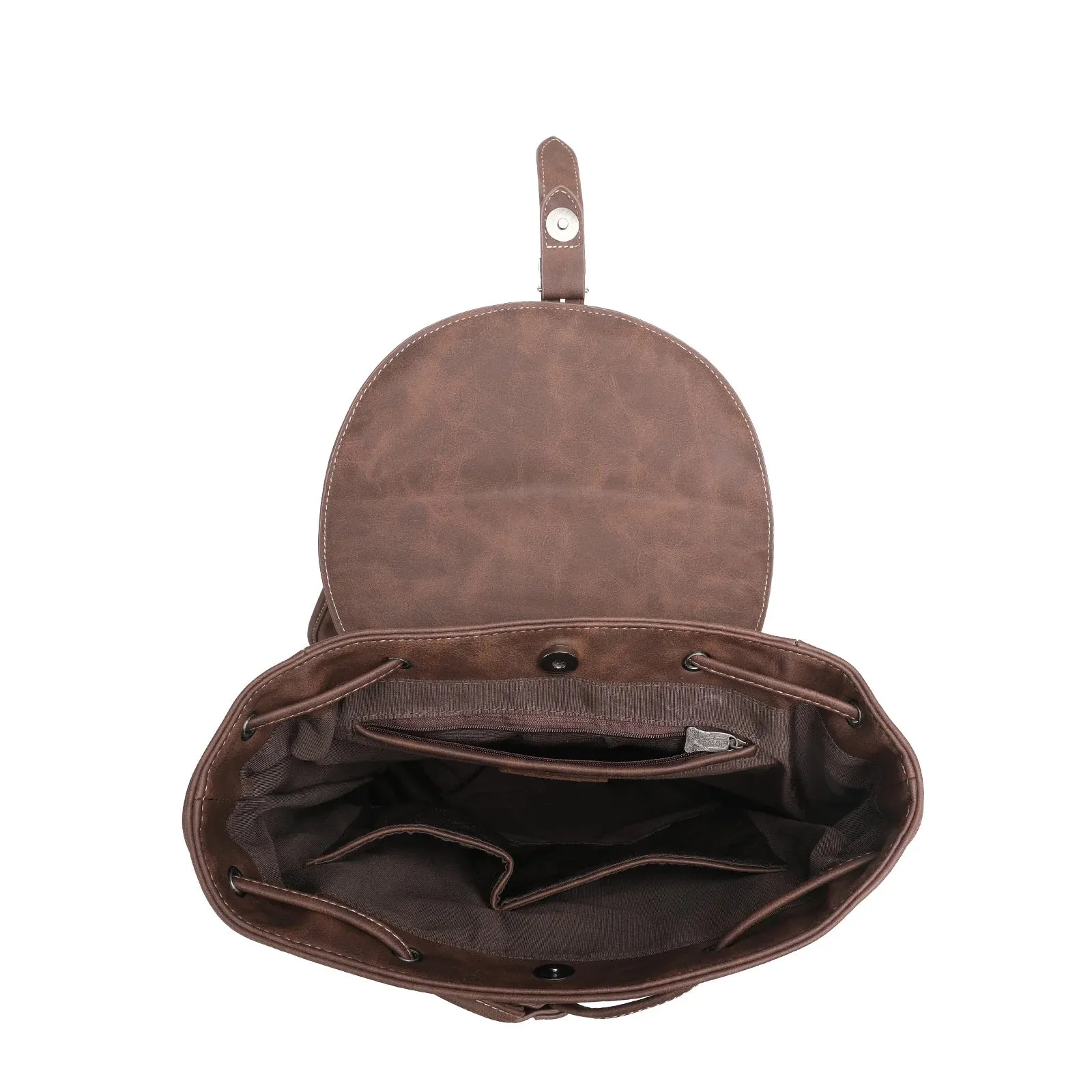 Concealed Carry Brown Backpack