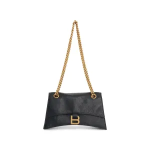 Crush Small Chain Bag in Black