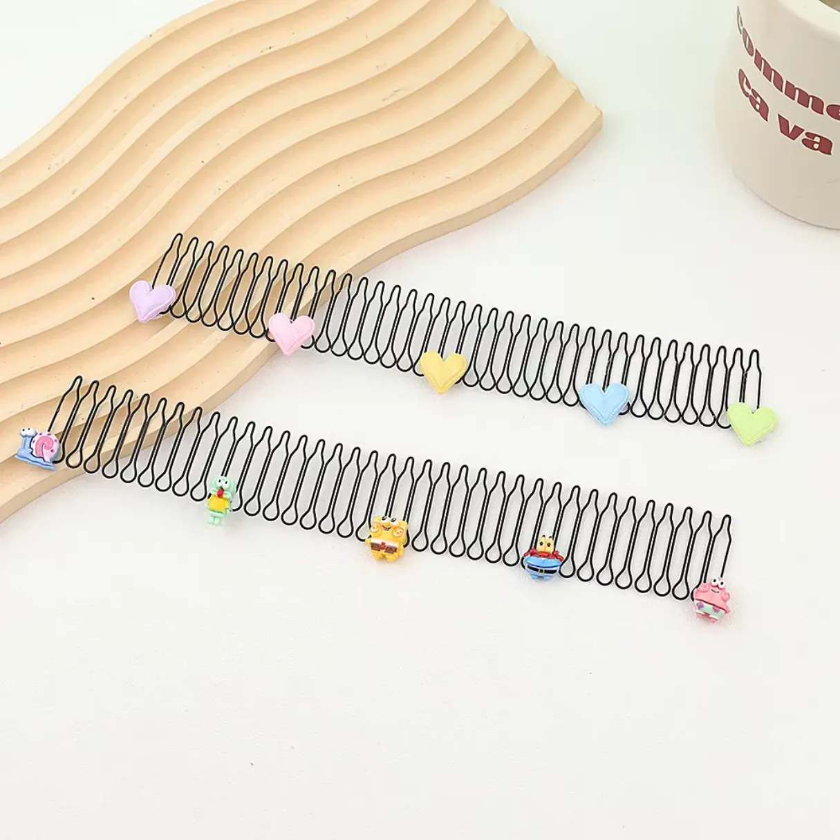 Cute Cartoon Design Hair Comb Strip Kids (Pack of 4) (Random Design)