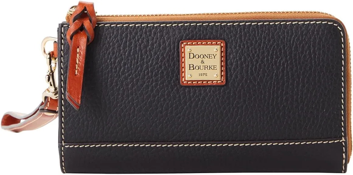 Dooney & Bourke Bag, Pebble Grain Zip Strap, Black