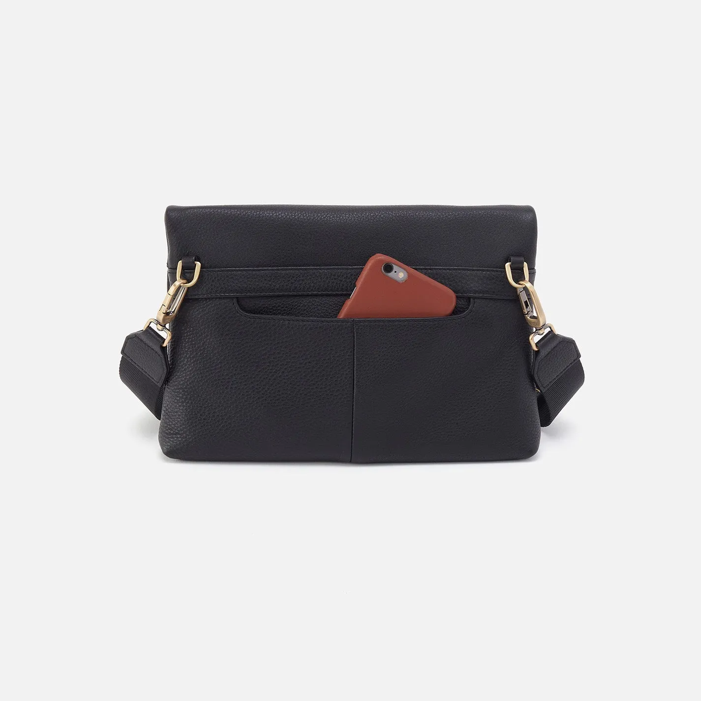 Grant Crossbody In Pebbled Leather - Black