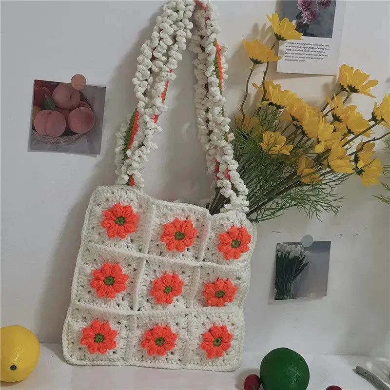 Hand-knitted Yarn Bag