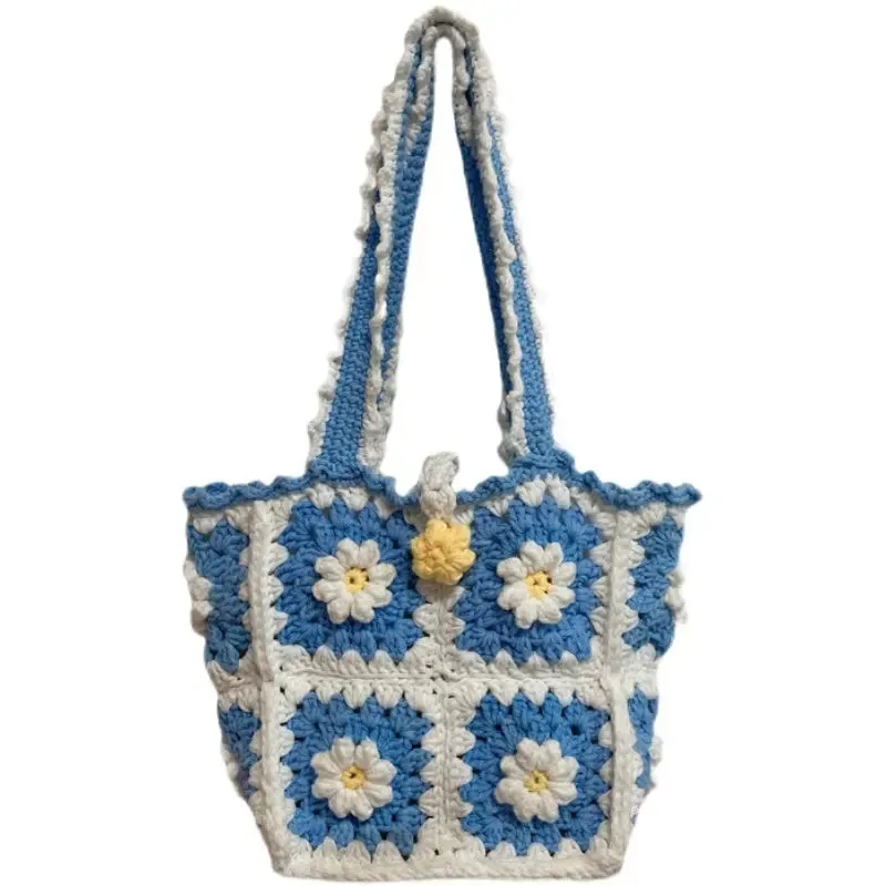 Hand-knitted Yarn Bag