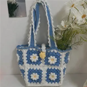 Hand-knitted Yarn Bag