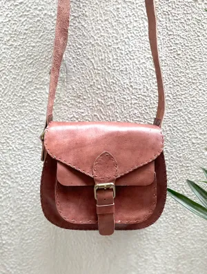 Handcrafted Jawaja Leather Sling Bag with Buckle