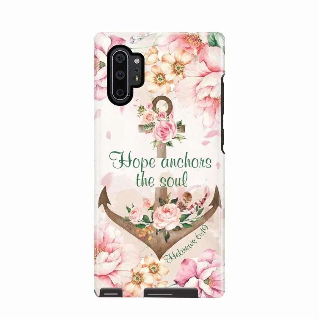 Hope Anchors The Soul Hebrews 619 Phone Case Bible Verse Phone Cases - Scripture Phone Cases - Iphone Cases Christian