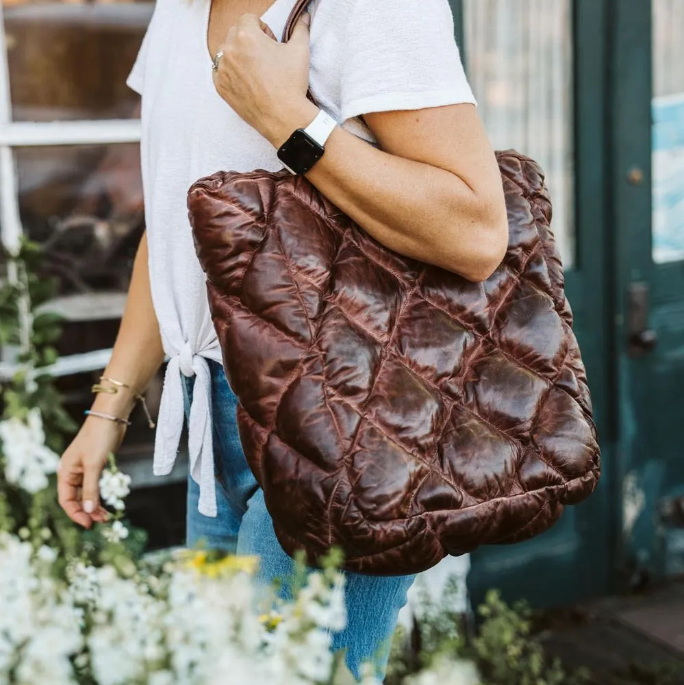 Limited Edition Bridger Leather Tote Large | Vintage Mahogany