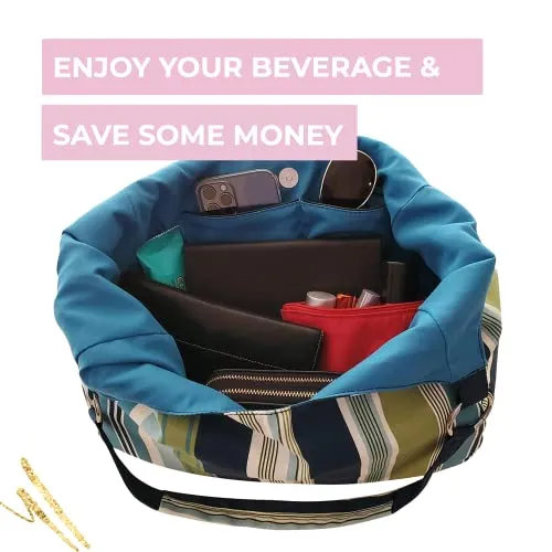 Portovino Swankey Tiki Beverage Wine Tote Holds and Pours 4 Bottle From Cooler