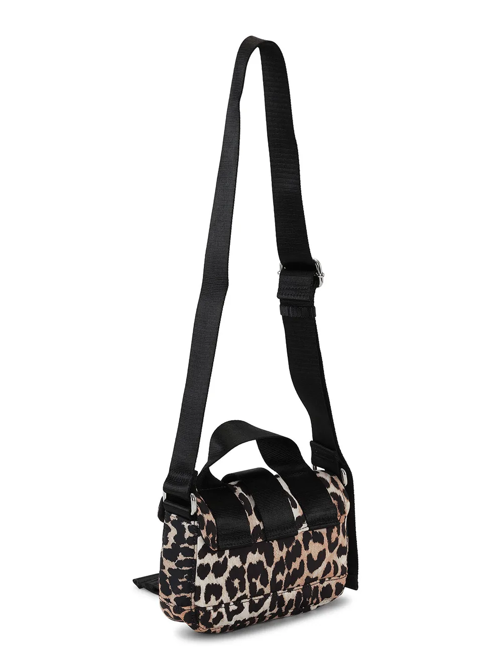 Recycled Tech Mini Satchel Leopard Print Bag