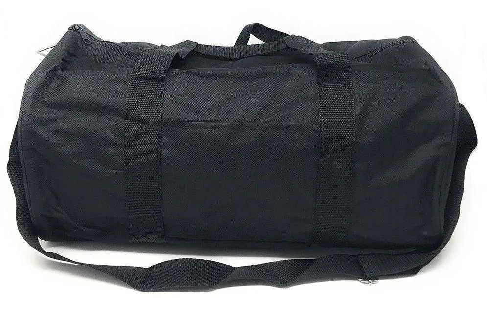 Roll Shape 18 inch Duffle Bag Travel Sports Gym School Carry on Luggage Shoulder Strap