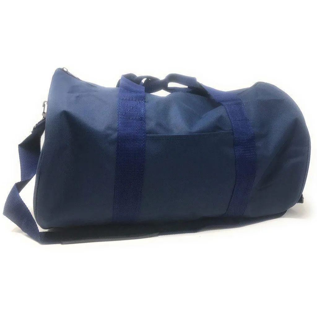 Roll Shape 18 inch Duffle Bag Travel Sports Gym School Carry on Luggage Shoulder Strap