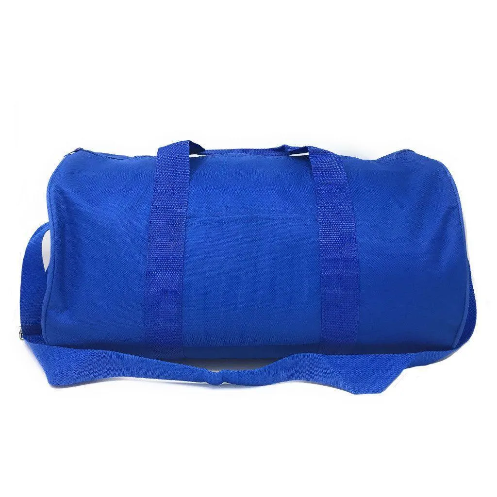 Roll Shape 18 inch Duffle Bag Travel Sports Gym School Carry on Luggage Shoulder Strap