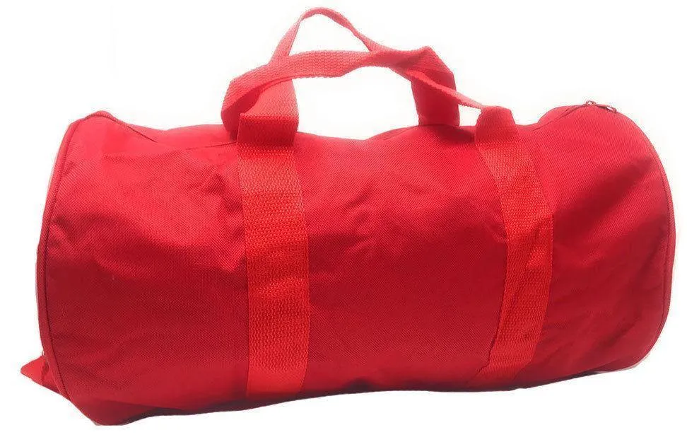 Roll Shape 18 inch Duffle Bag Travel Sports Gym School Carry on Luggage Shoulder Strap