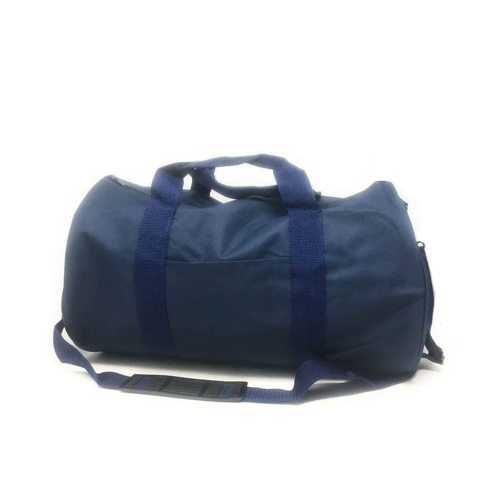 Roll Shape 18 inch Duffle Bag Travel Sports Gym School Carry on Luggage Shoulder Strap