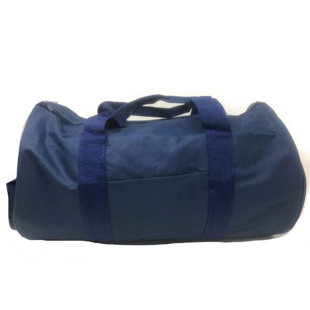 Roll Shape 18 inch Duffle Bag Travel Sports Gym School Carry on Luggage Shoulder Strap