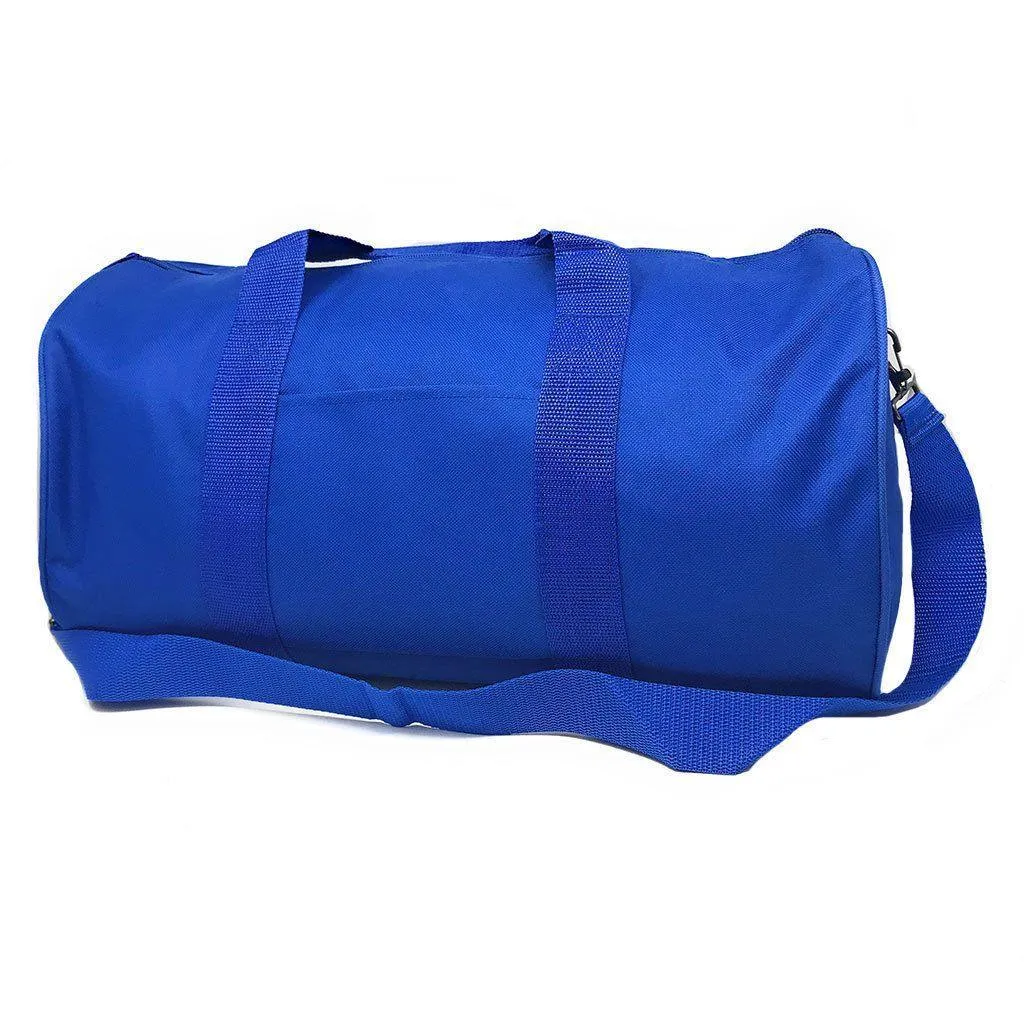 Roll Shape 18 inch Duffle Bag Travel Sports Gym School Carry on Luggage Shoulder Strap