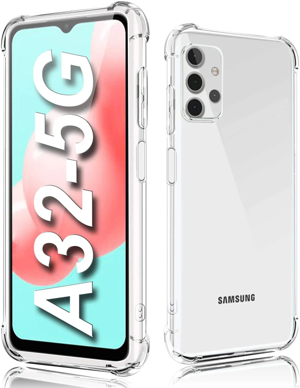 Samsung Galaxy A15 Gel Bumper Rugged Cover - Transparent Clear