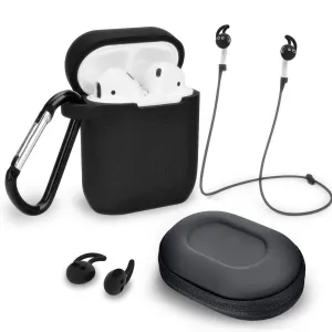 Silicone Case Protector and Accessories Kit Compatible For Use With Apple AirPods®