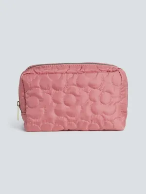 Studiowest Dusty Pink Floral Quilted Pouch