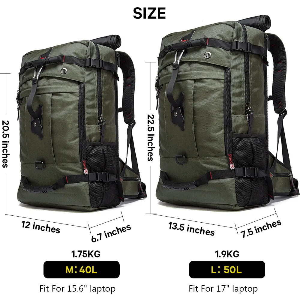 Travel Backpack for Men Women Waterproof Hiking Backpacks 40L-50L