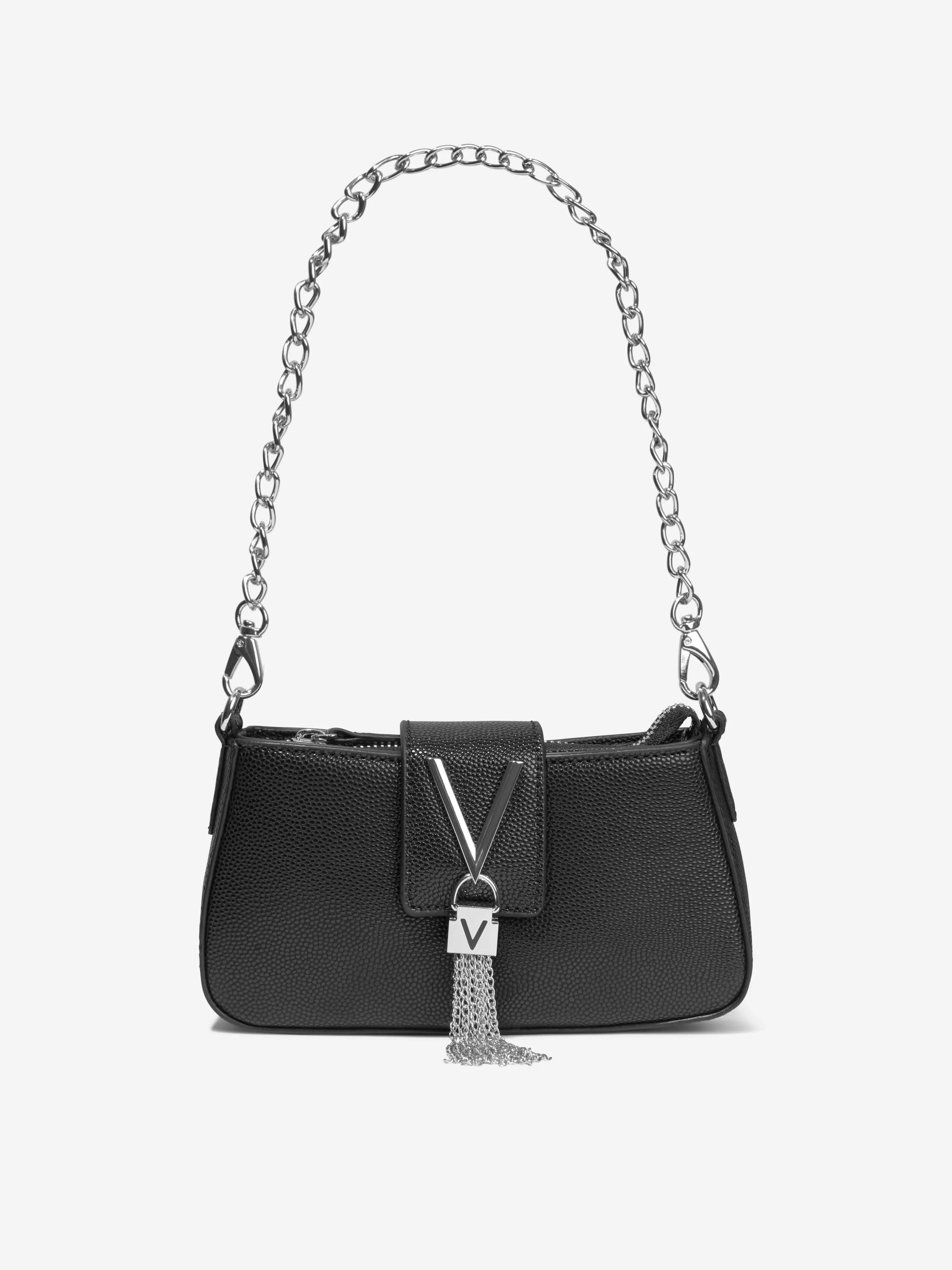 Valentino Girls Divina Baguette Bag in Black