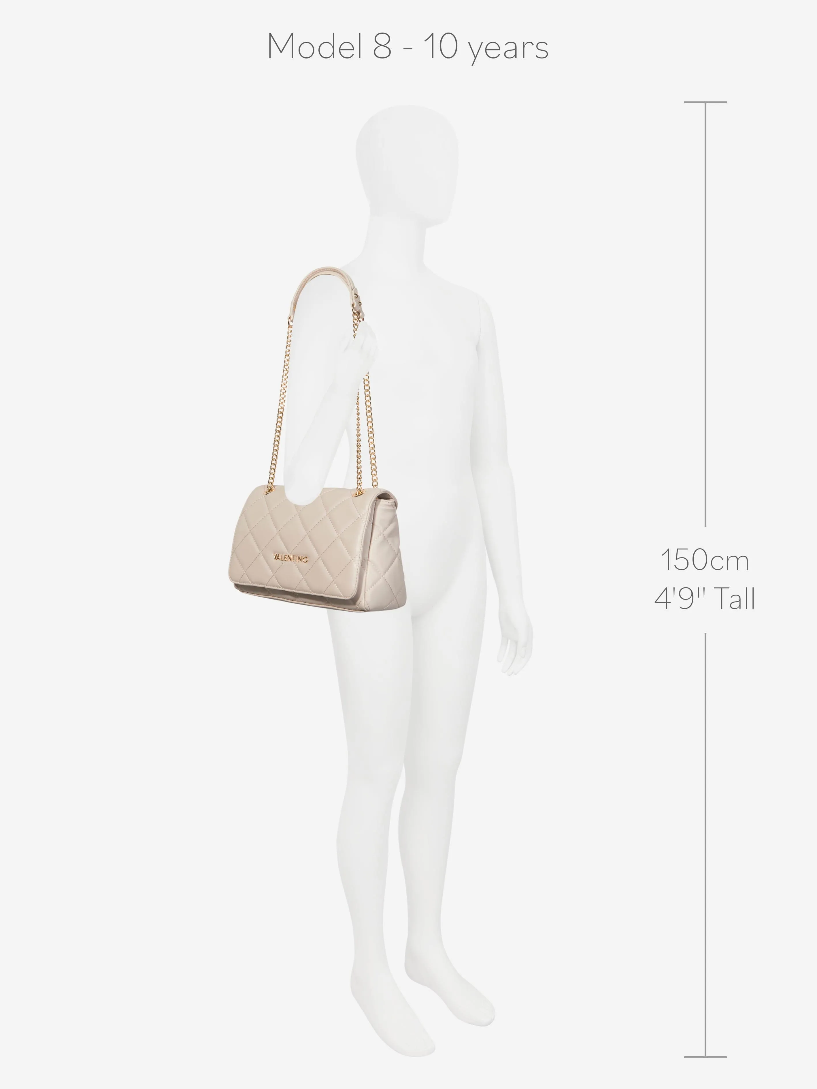 Valentino Girls Ocarina Crossbody Bag in Ivory (25.5cm)