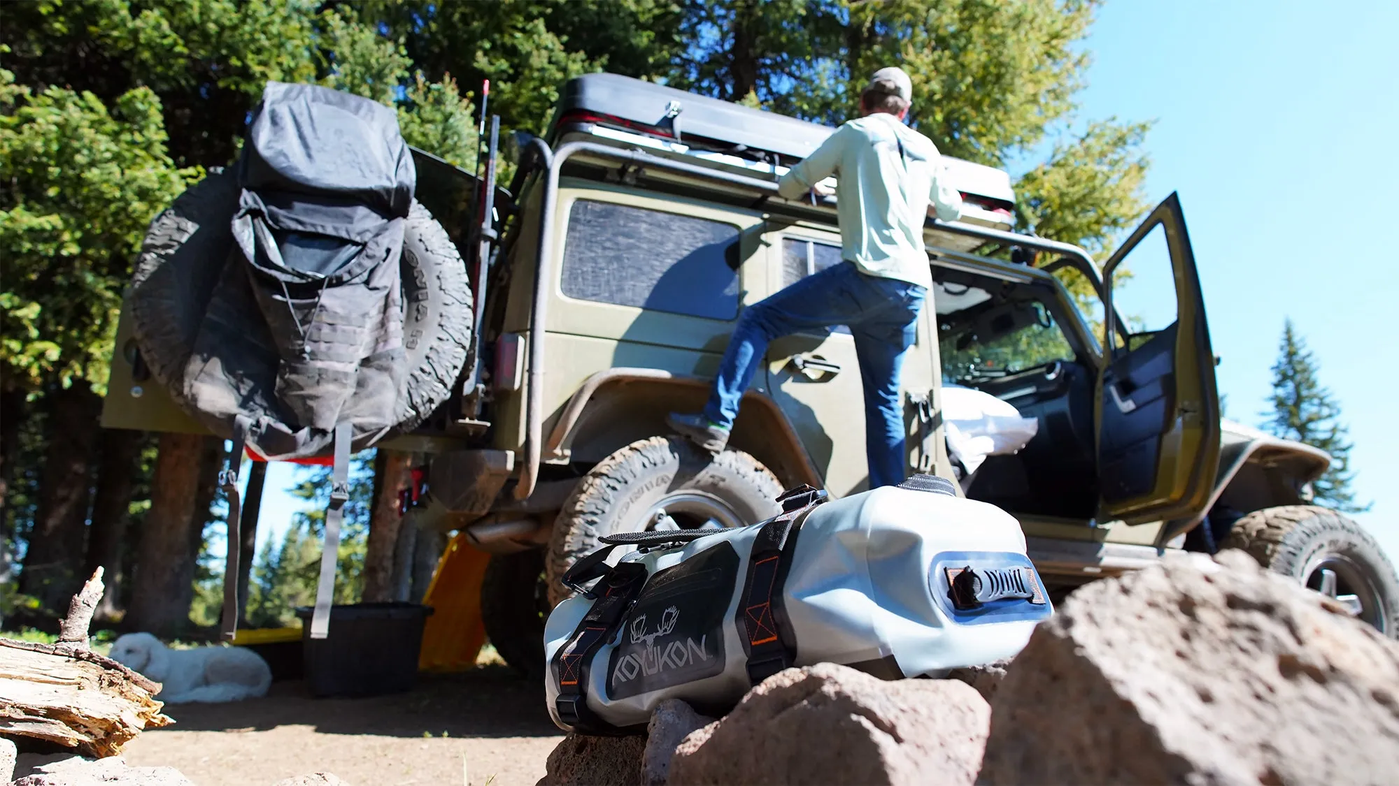 Waterproof Duffel Bag by Koyukon®- 70L Storm Gray