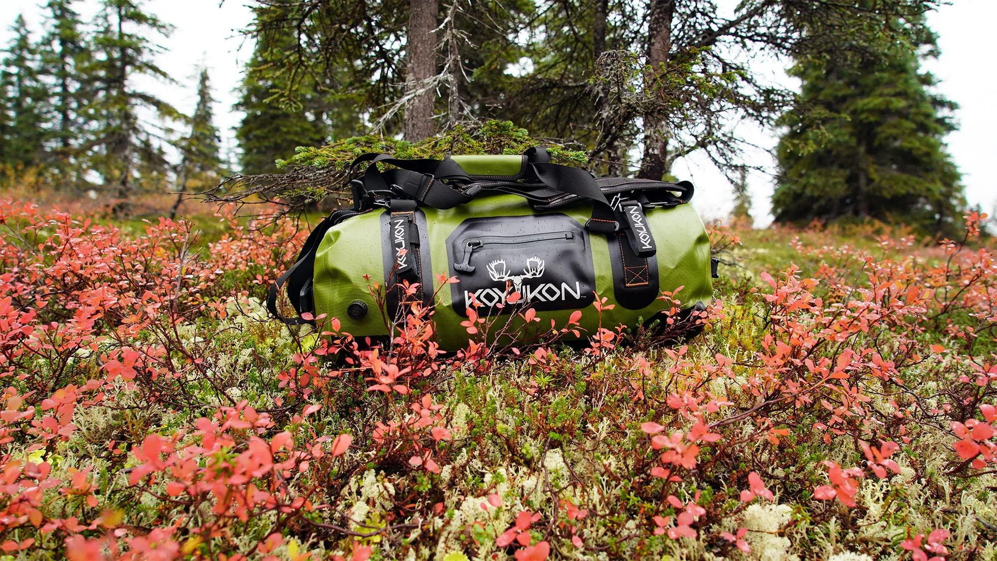 Waterproof Duffel Bag by Koyukon®- 90L Alpine Green