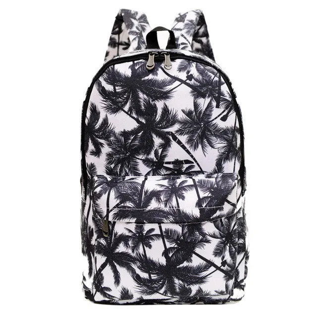 women printing backpacks  backpack for women and men rucksack fashion canvas bags retro casual school bags travel bags